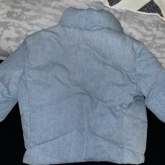 ALLSAINTS DENIM PUFFER JACKET SIZE 6 (Medium) NEVER WORN - Picture 7 of 7